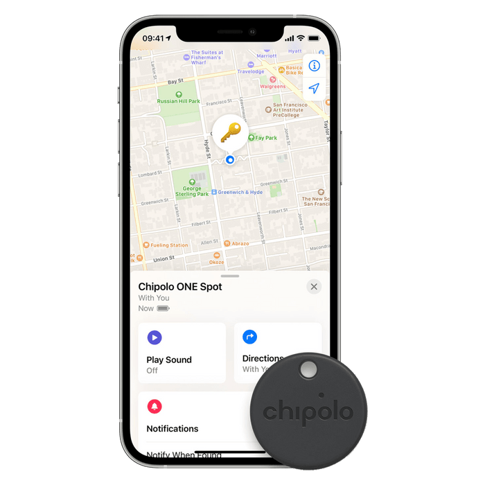Chipolo One Spot Key Finder for Apple Devices Black