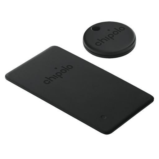 Chipolo Spot Bundle (Includes One Spot Key Finder and One Spot Wallet Finder) for Apple Devices Black