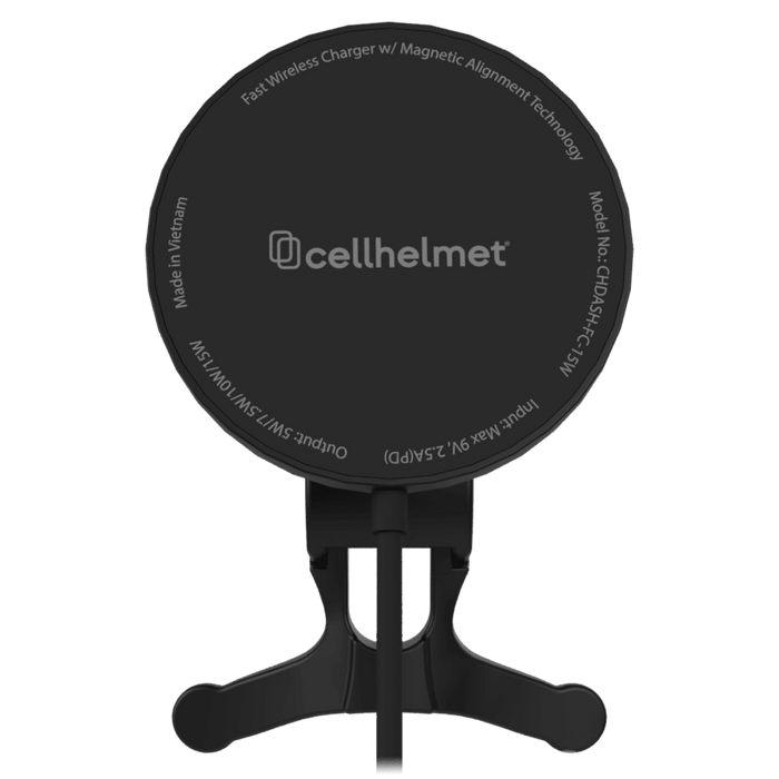 cellhelmet Car Vent Mount with Fast Wireless Charging Pad 15W Black