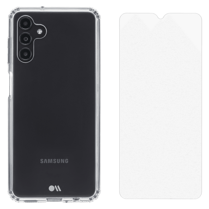 Case-Mate Protection Pack Tough Case and Glass Screen Protector for Samsung Galaxy A13 5G Clear
