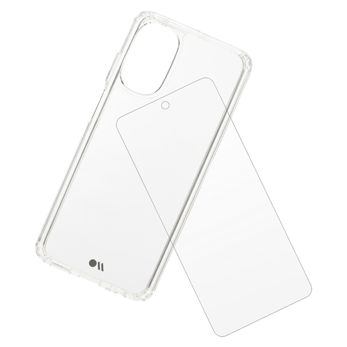 Case-Mate Protection Pack Tough Case and Glass Screen Protector for Motorola Moto G 5G (2022)