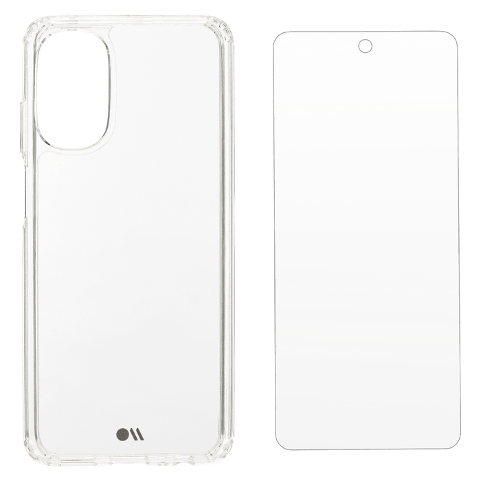 Protection Pack Tough Case and Glass Screen Protector for Motorola Moto G 5G (2022)