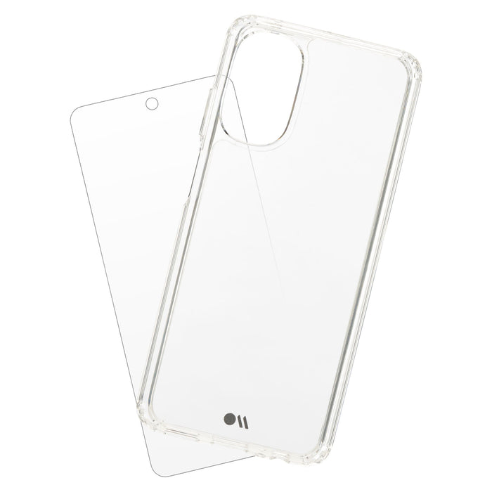 Case-Mate Protection Pack Tough Case and Glass Screen Protector for Motorola Moto G 5G (2022)