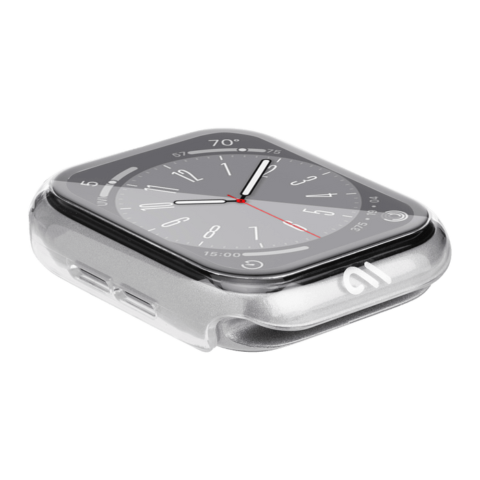 CaseMate Tough Case with Integrated Glass Screen Protector for Apple Watch 44mm Clear