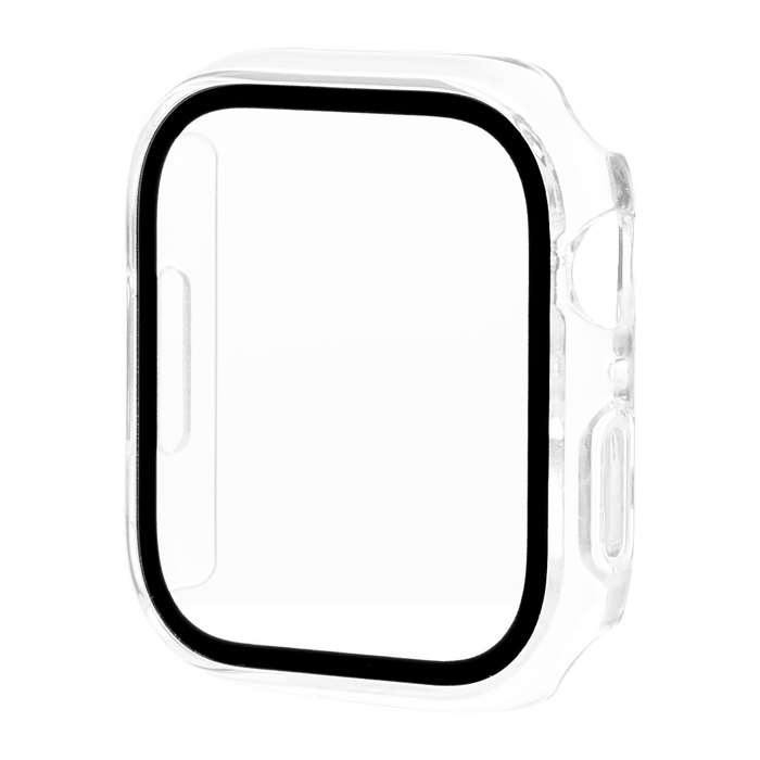 CaseMate Tough Case with Integrated Glass Screen Protector for Apple Watch 45mm Clear