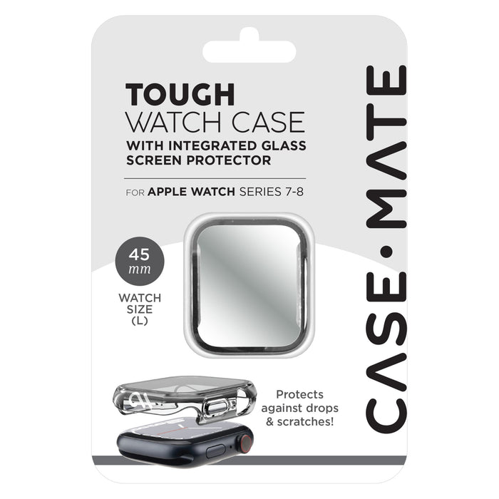 Case-Mate Tough Case with Integrated Glass Screen Protector for Apple Watch 45mm