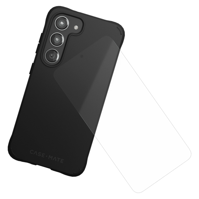 Case-Mate Protection Pack Tough Case and Glass Screen Protector for Samsung Galaxy S23 Black