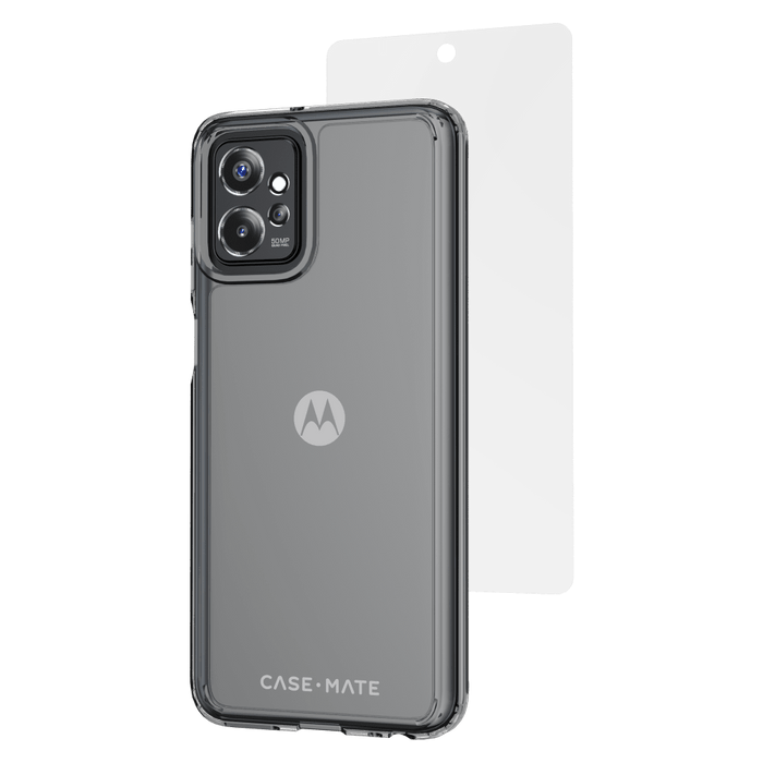 Case-Mate Protection Pack Tough Case and Glass Screen Protector for Motorola Moto G Power 5G (2023)