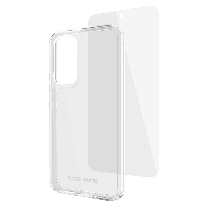 Case-Mate Protection Pack Tough Case and Glass Screen Protector for Samsung Galaxy A54 5G Clear