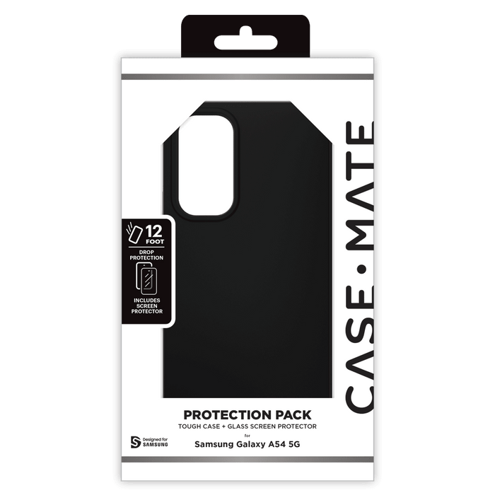 Case-Mate Protection Pack Tough Case and Glass Screen Protector for Samsung Galaxy A54 5G