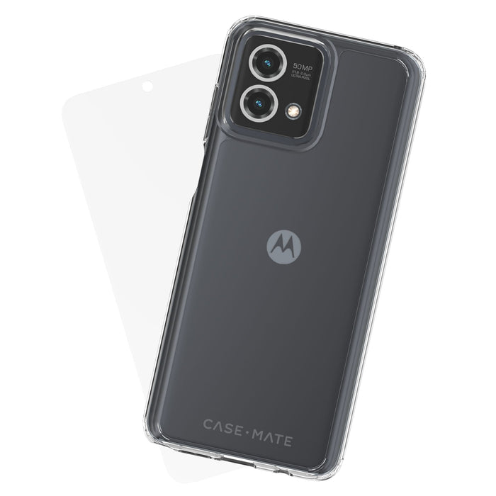 Case-Mate Protection Pack Tough Case and Glass Screen Protector for Motorola Moto G Stylus 5G (2023)
