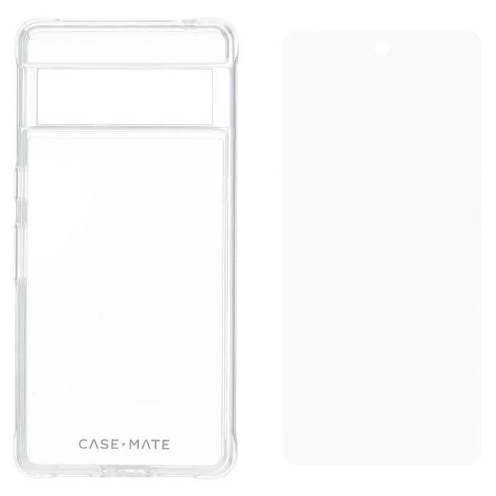 Case-Mate Protection Pack Tough Case and Glass Screen Protector for Google Pixel 7a