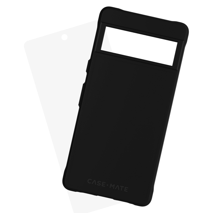 Case-Mate Protection Pack Tough Case and Glass Screen Protector for Google Pixel 7a Black