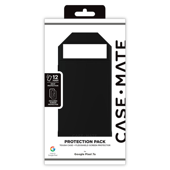 Case-Mate Protection Pack Tough Case and Glass Screen Protector for Google Pixel 7a