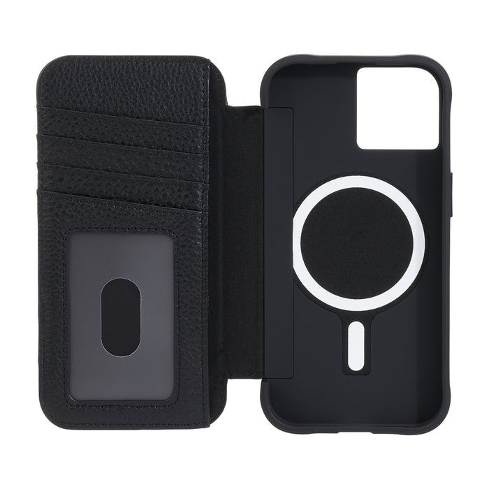 Case-Mate Wallet Folio MagSafe Case for Apple iPhone 15 / iPhone 14 / iPhone 13 Black