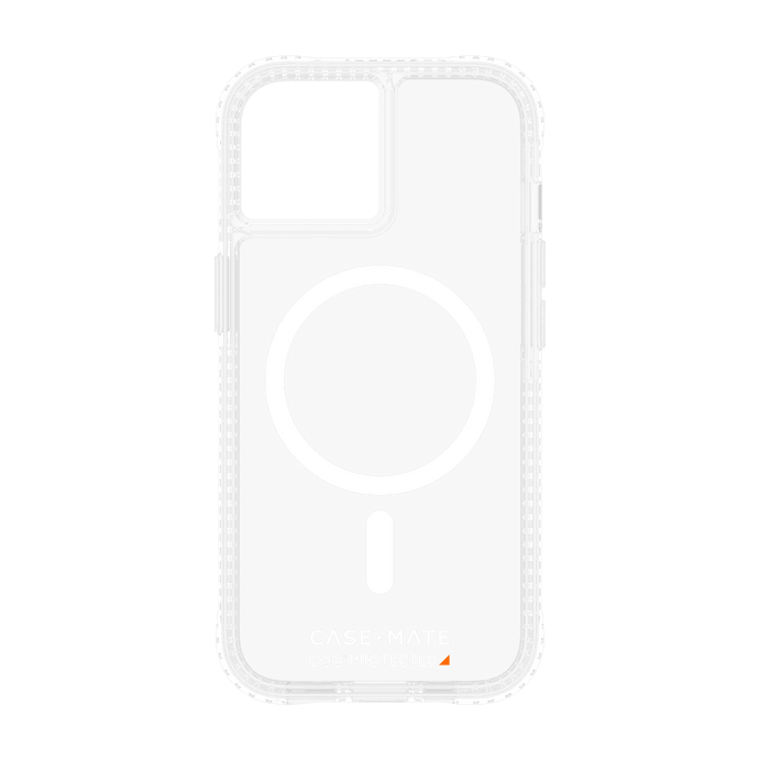 Case-Mate Ultra Tough Plus D3O MagSafe Case for Apple iPhone 15 / iPhone 14 / iPhone 13 Clear