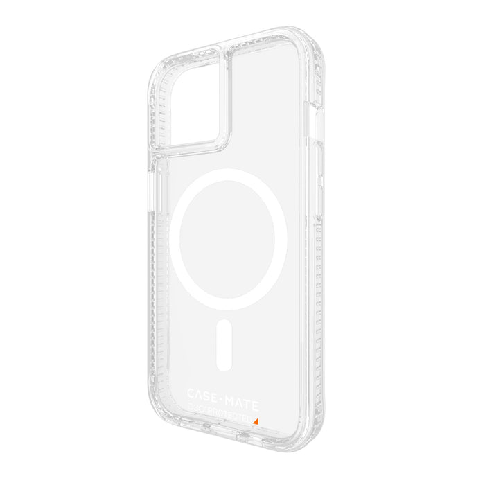 Case-Mate Ultra Tough Plus D3O MagSafe Case for Apple iPhone 15 / iPhone 14 / iPhone 13 Clear