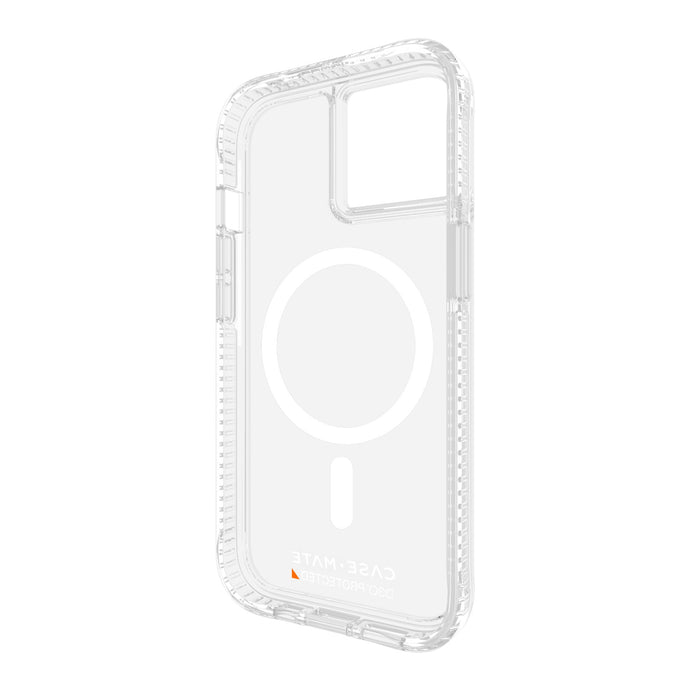Case-Mate Ultra Tough Plus D3O MagSafe Case for Apple iPhone 15 / iPhone 14 / iPhone 13 Clear