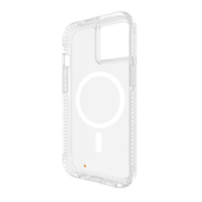 Case-Mate Ultra Tough Plus D3O MagSafe Case for Apple iPhone 15 / iPhone 14 / iPhone 13 Clear