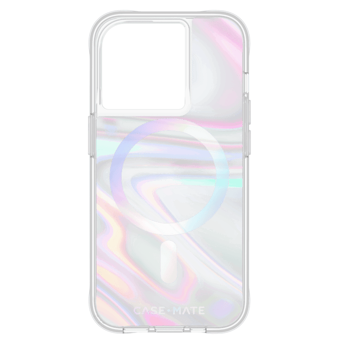 Case-Mate Soap Bubble MagSafe Case for Apple iPhone 15 Pro Iridescent