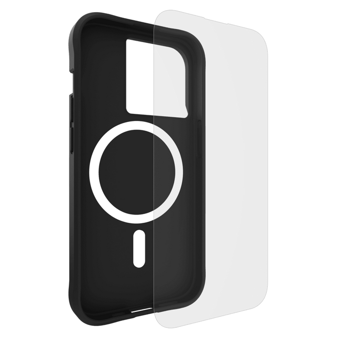 Case-Mate Protection Pack Tough Case and Glass Screen Protector for Apple iPhone 15 Pro