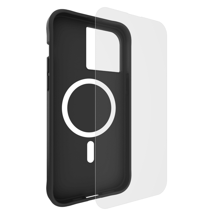 Case-Mate Protection Pack Tough Case and Glass Screen Protector for Apple iPhone 15 Pro Max Black