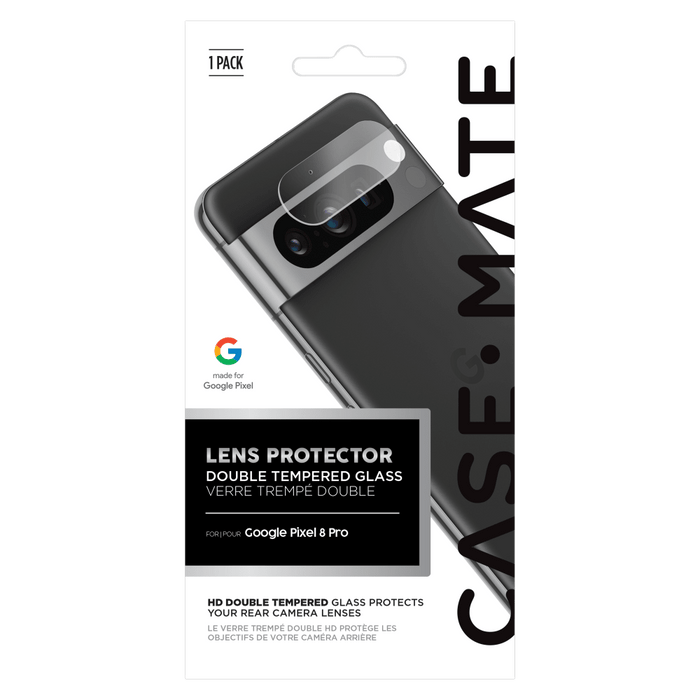 Case-Mate Rear Camera Lens Glass Protector for Google Pixel 8 Pro Clear