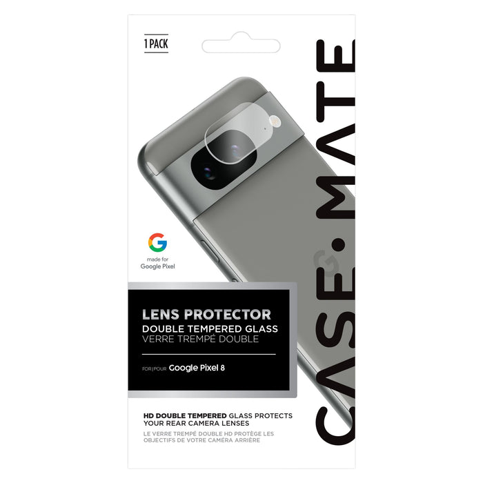 Case-Mate Rear Camera Lens Glass Protector for Google Pixel 8 Clear