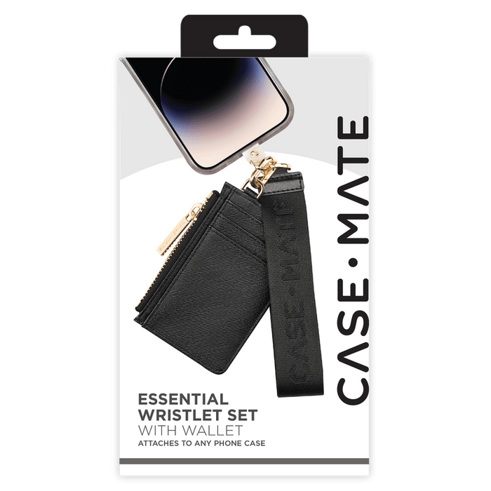 Case-Mate Essential Phone Wristlet with Wallet Black