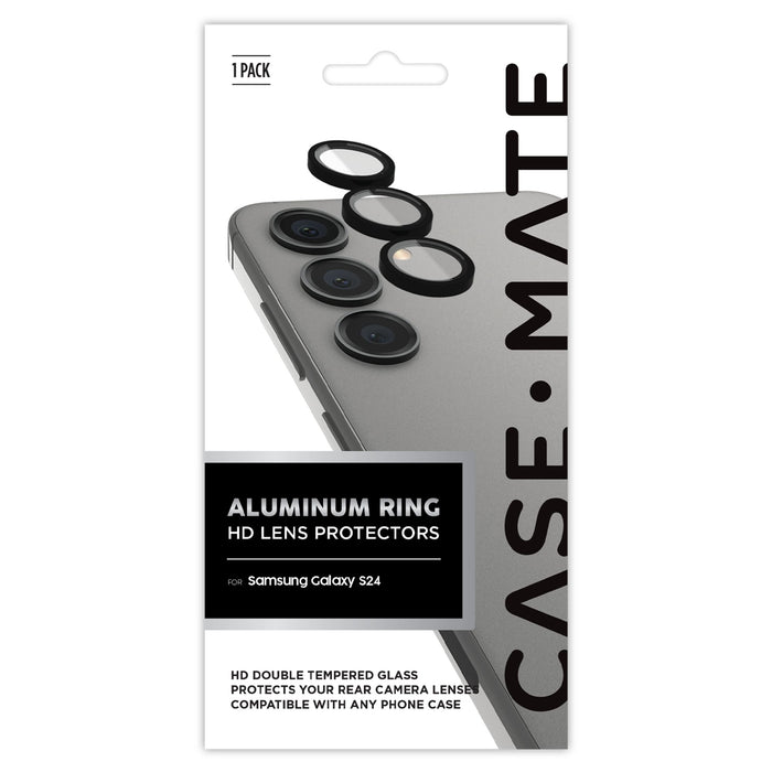 Case-Mate Aluminum Ring Lens Protector for Samsung Galaxy S24 Black