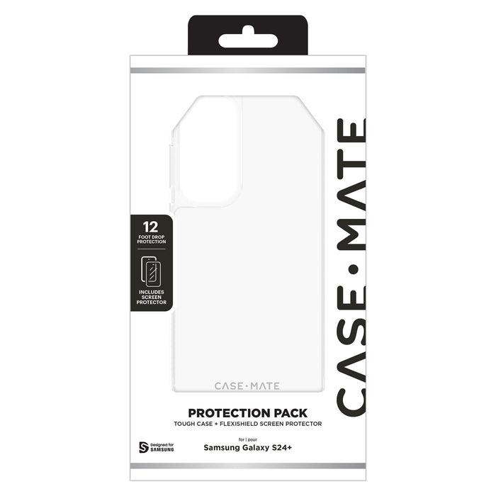 Case-Mate Protection Pack Tough Case and Glass Screen Protector for Samsung Galaxy S24 Plus
