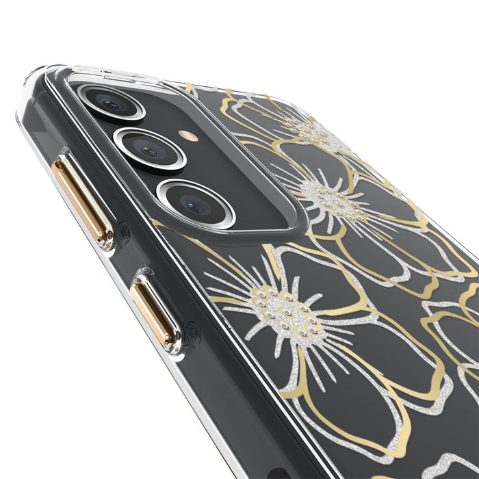 Case-Mate Floral Gems Case for Samsung Galaxy S24 Gold