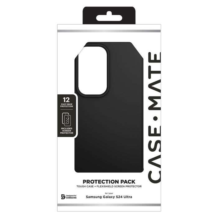Case-Mate Protection Pack Tough Case and Glass Screen Protector for Samsung Galaxy S24 Ultra