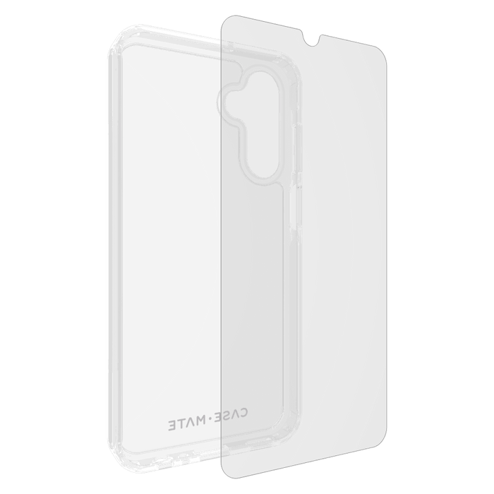 Case-Mate Protection Pack Tough Case and Glass Screen Protector for Samsung Galaxy A15 5G Clear