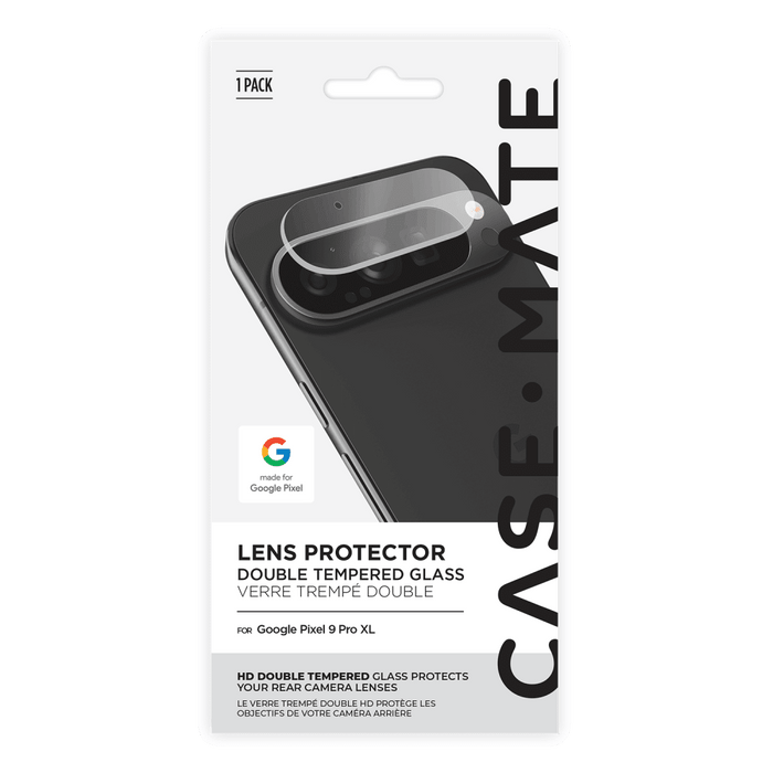 Case-Mate Camera Lens Glass Protector for Google Pixel 9 Pro Clear