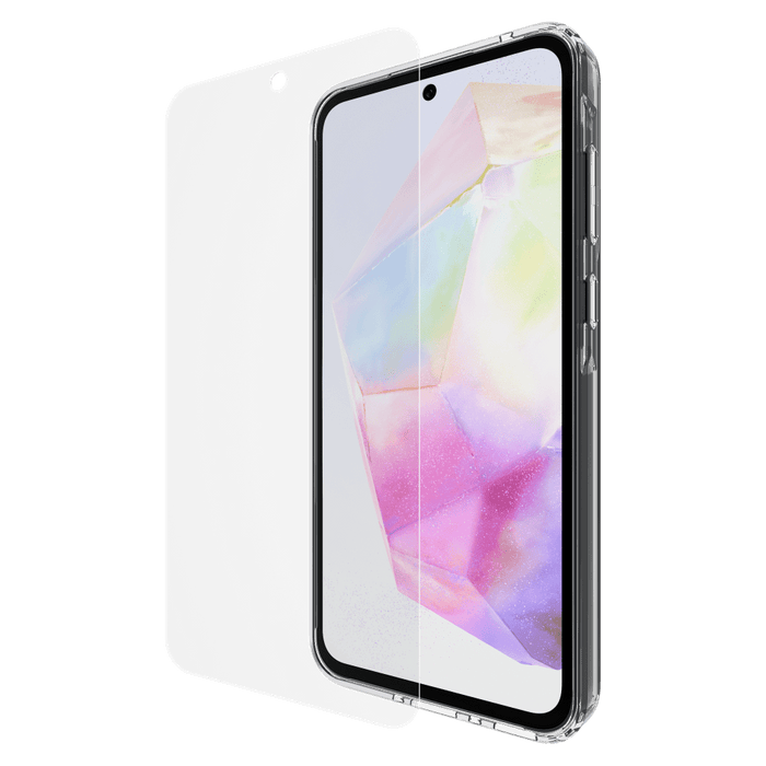 Case-Mate Protection Pack Tough Case and Glass Screen Protector for Samsung Galaxy Galaxy A35 5G Clear