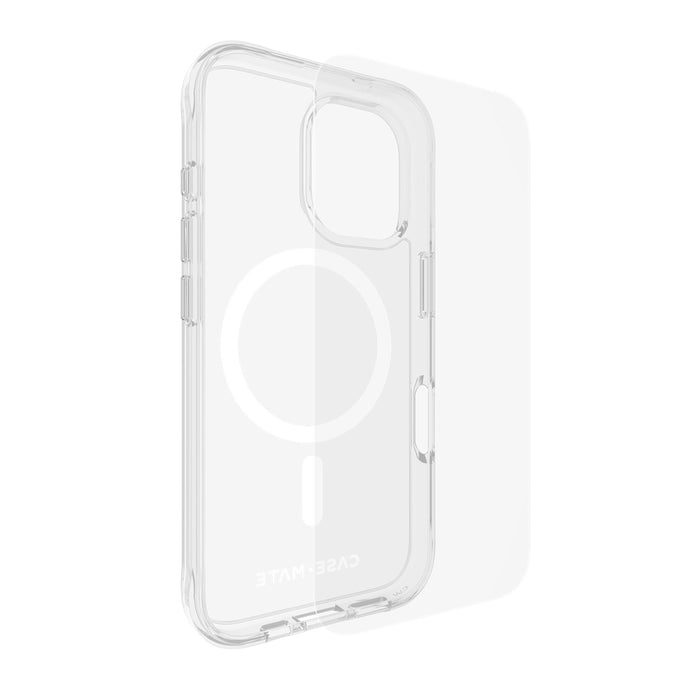 Case-Mate Protection Pack Tough Case and Glass Screen Protector for Apple iPhone 16