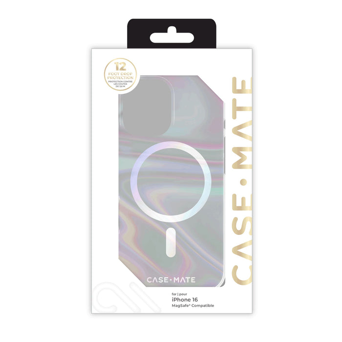 Case-Mate Soap Bubble MagSafe Case for Apple iPhone 16 Multi-Color