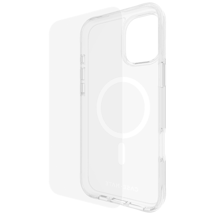 Case-Mate Protection Pack Tough Case and Glass Screen Protector for Apple iPhone 16 Plus