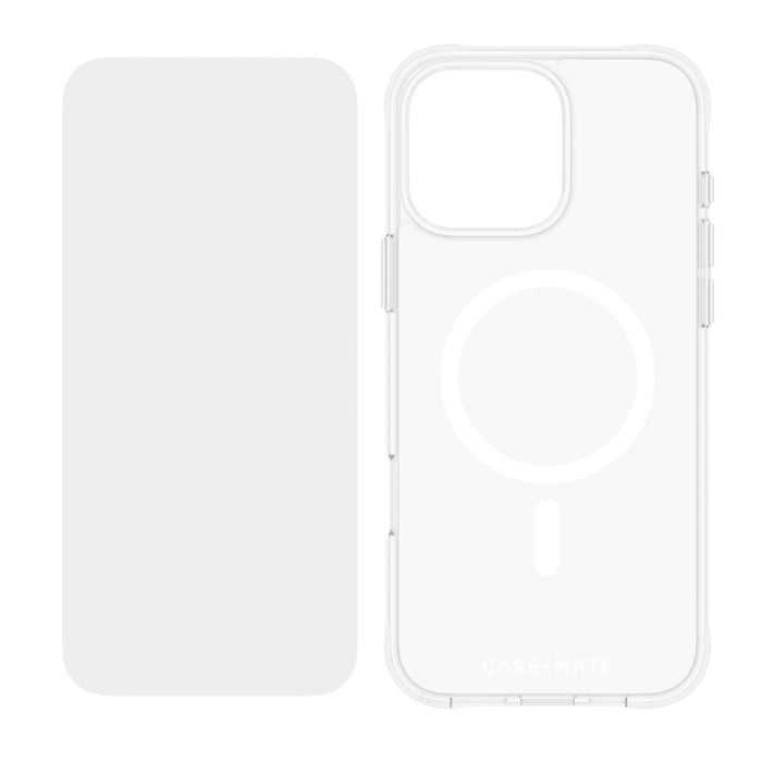 Case-Mate Protection Pack Tough Case and Glass Screen Protector for Apple iPhone 16 Pro Max