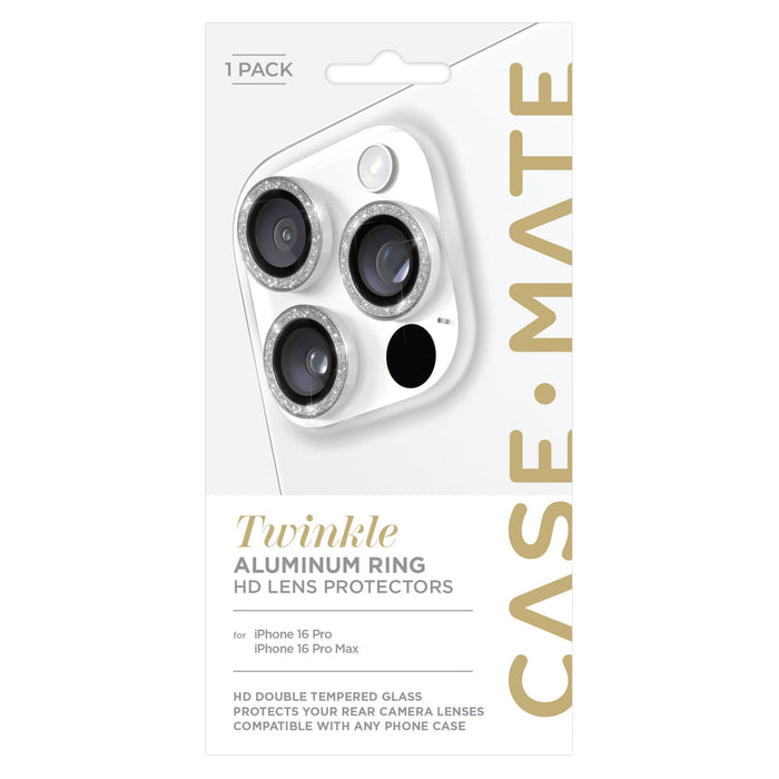 Case-Mate Aluminum Ring Camera Lens Glass Protector for Apple iPhone 16 Pro / iPhone 16 Pro Max