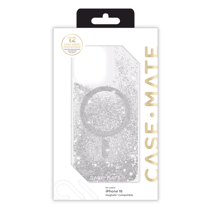 Case-Mate Waterfall Case for Apple iPhone 16 Silver