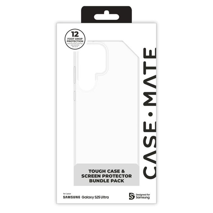 Case-Mate Protection Pack Tough Case and FlexiShield Screen Protector for Samsung Galaxy S25 Ultra