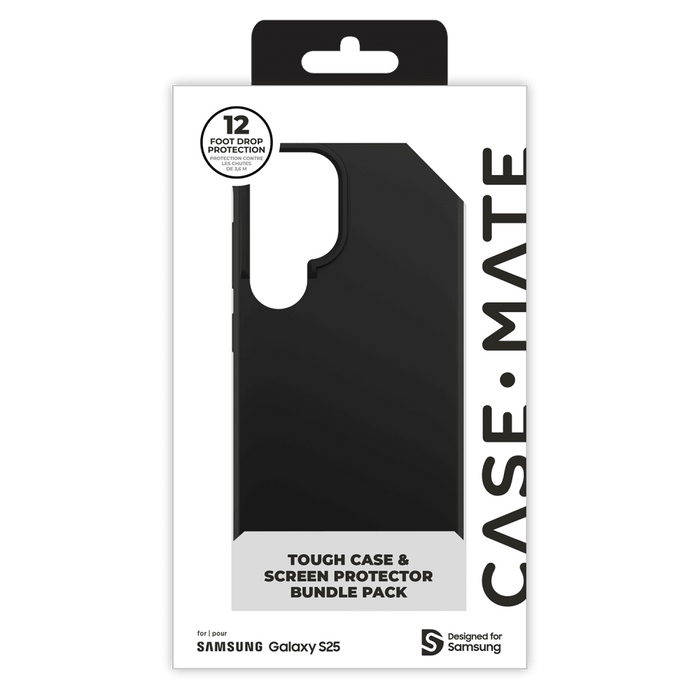 Case-Mate Protection Pack Tough Case and FlexiShield Screen Protector for Samsung Galaxy S25
