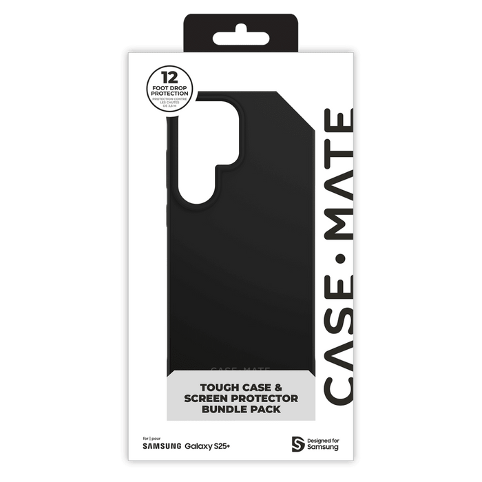 Case-Mate Protection Pack Tough Case and FlexiShield Screen Protector for Samsung Galaxy S25 Plus