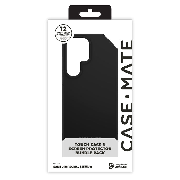 Case-Mate Protection Pack Tough Case and FlexiShield Screen Protector for Samsung Galaxy S25 Ultra