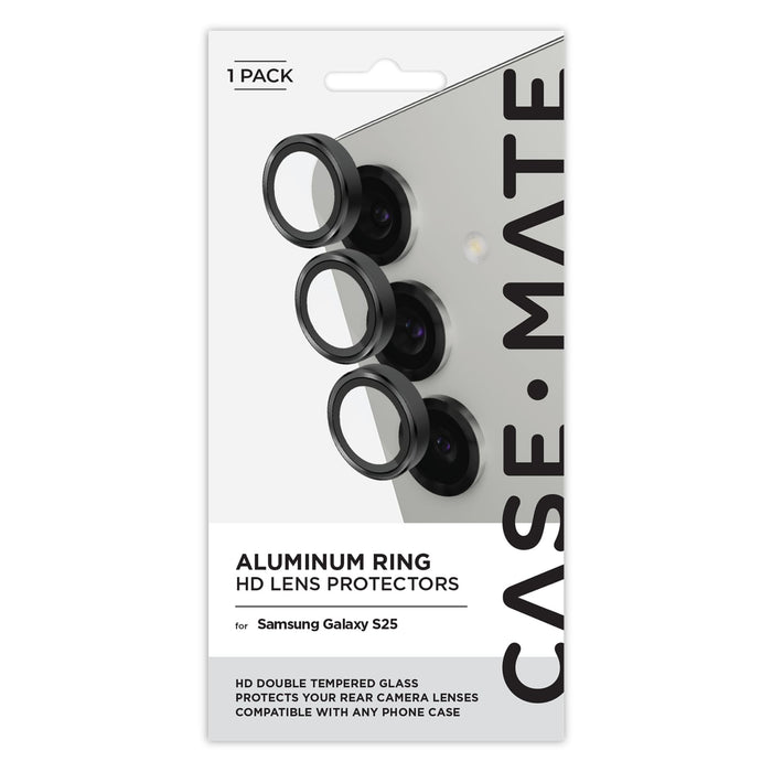 Case-Mate Aluminum Ring Camera Lens Glass Protector for Samsung Galaxy S25