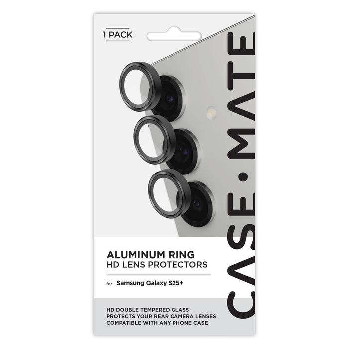 Case-Mate Aluminum Ring Camera Lens Glass Protector for Samsung Galaxy S25 Plus