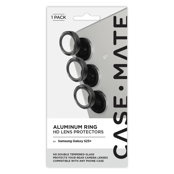 Case-Mate Aluminum Ring Camera Lens Glass Protector for Samsung Galaxy S25 Plus
