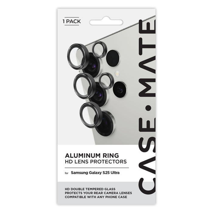 Case-Mate Aluminum Ring Camera Lens Glass Protector for Samsung Galaxy S25 Ultra